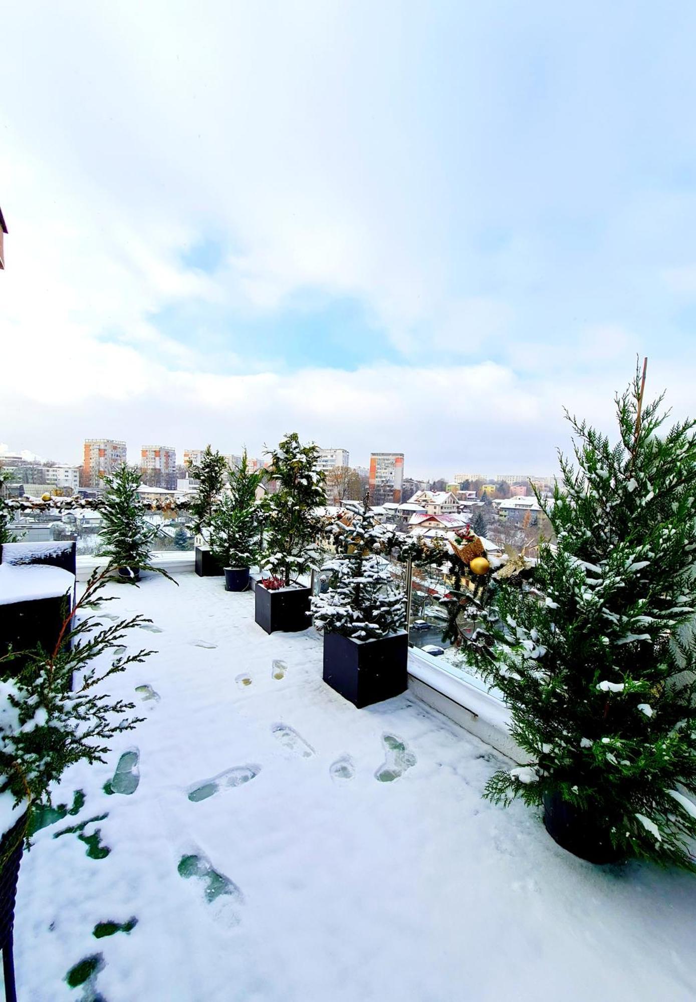Penthouse View Aeroport Iasi Apartment Luaran gambar