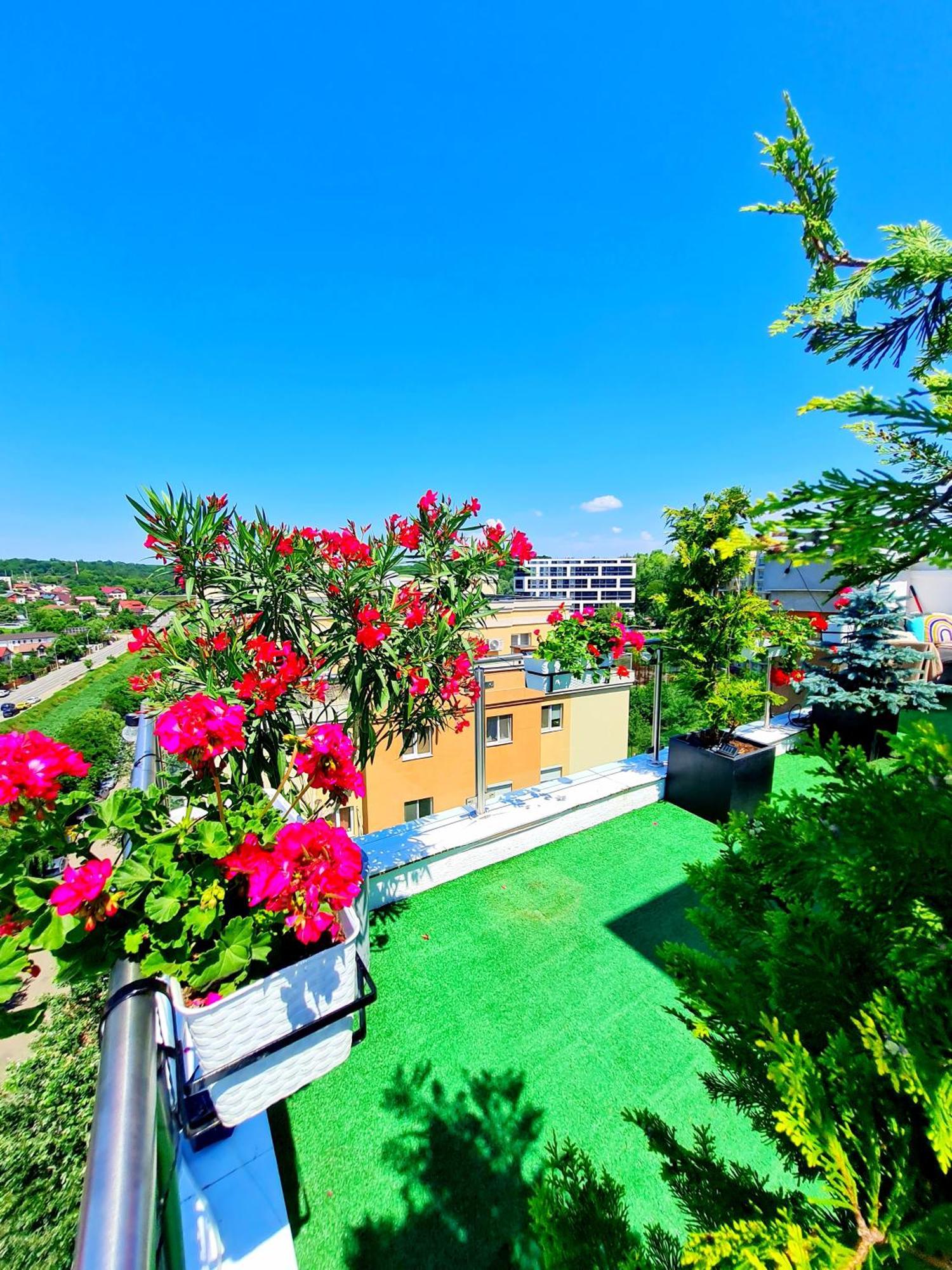 Penthouse View Aeroport Iasi Apartment Luaran gambar